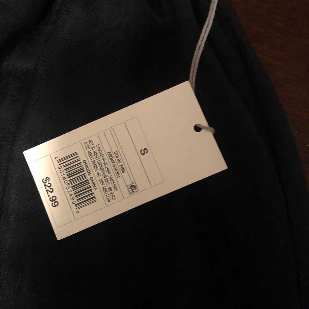 Small Black tulle skirt with silver/grey beading